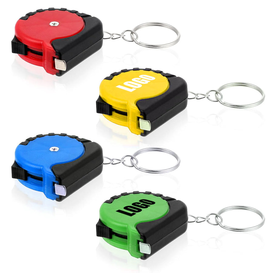Custom Mini Tape Measure Keychain | 500 Pcs MOQ Steel Promotional Gift