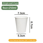 8oz Custom Printed Double Wall Paper Coffee Cups with Lids | MOQ 5000