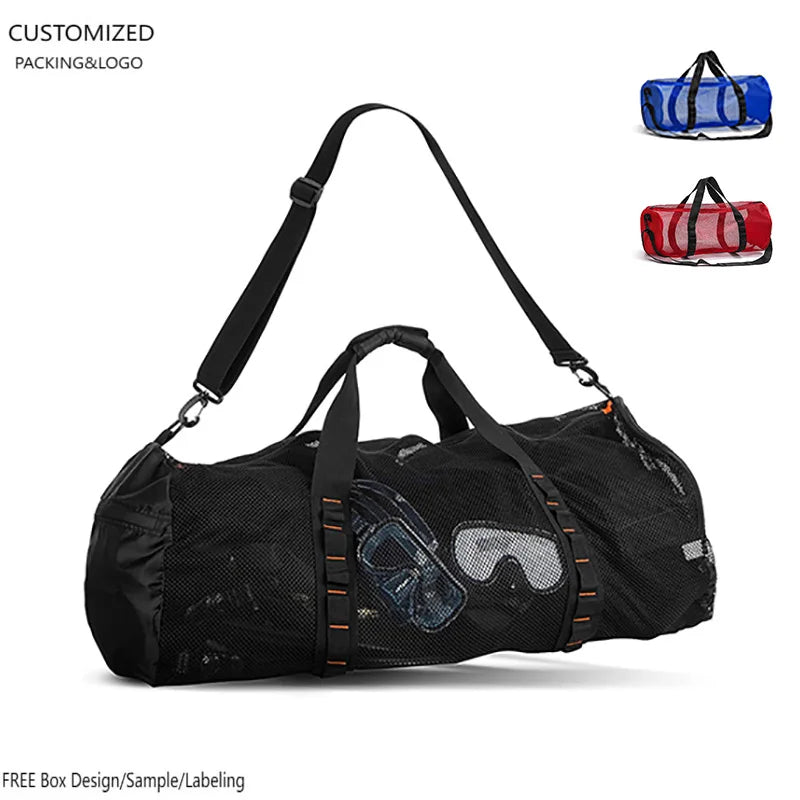 Custom 40L Nylon Beach Tote with Logo | Bulk 500 Pcs