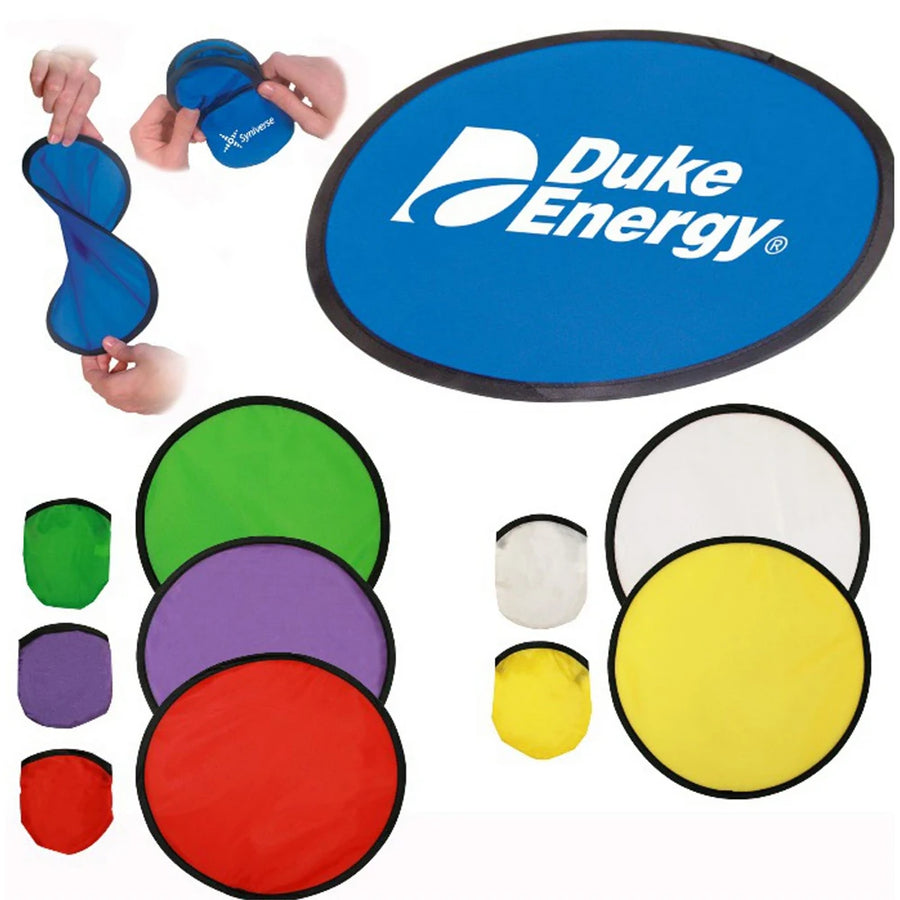 Custom Logo Folding Nylon Flyer Flying Disc for Giveaways | MOQ 100
