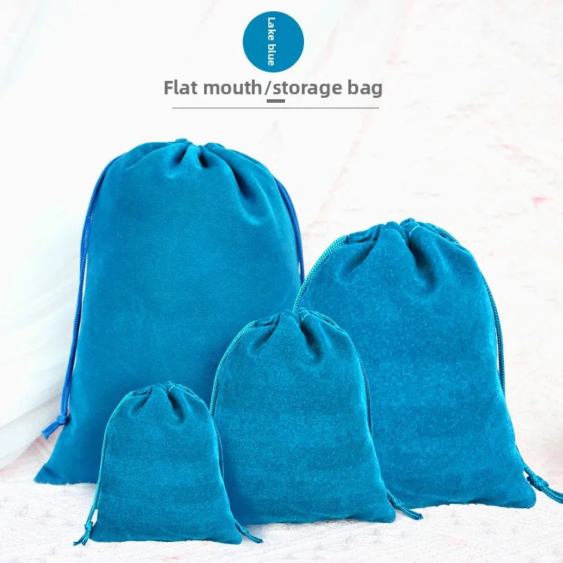 Custom Velvet Drawstring Jewelry Bags | 0.005kg Storage with Stamping