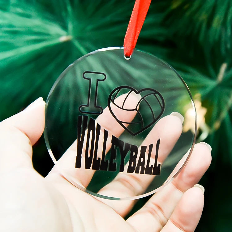 Custom K9 Crystal Christmas Ornaments with Logo | MOQ 2