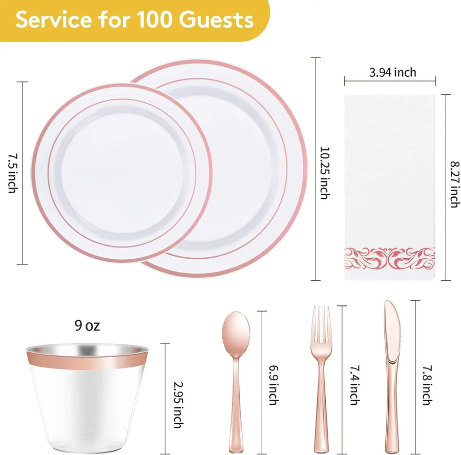 Premium Tableware Set 700 Pcs with Logo | 7-Day Lead Time