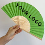 Wholesale Custom Bamboo Hand Fans for Wedding | Logo MOQ 100