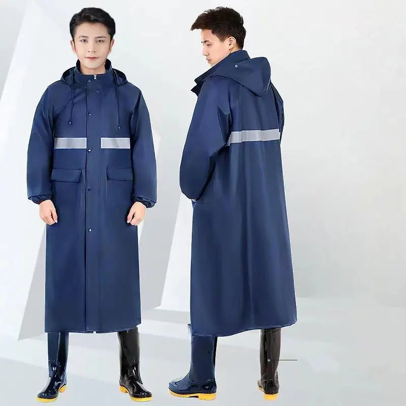 Custom Reflective Motorcycle Raincoat | 500 Pcs MOQ Heavy-Duty Oxford Cloth