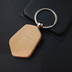 Custom Solid Wood Keychains | Laser Engraved Logo | 1,000-Piece MOQ | Promotional & Hospitality