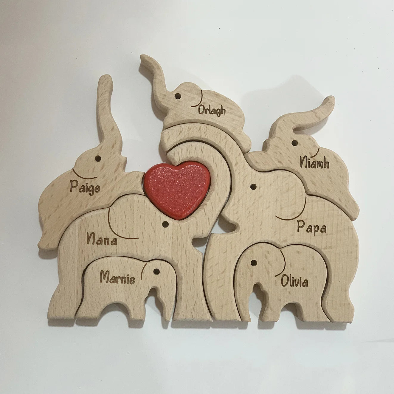 Personalized Wooden Bear Puzzle | FSC-Certified Custom Engraved Gift | Bulk Corporate