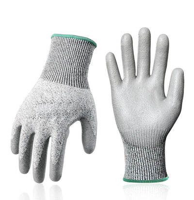 ANSI Level 5 Cut Resistant Gloves – HPPE, PU Coated, 7-Day Lead
