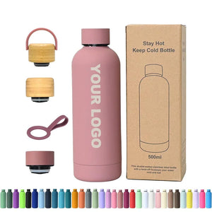 Custom Stainless Steel Water Bottle with Logo | MOQ 50