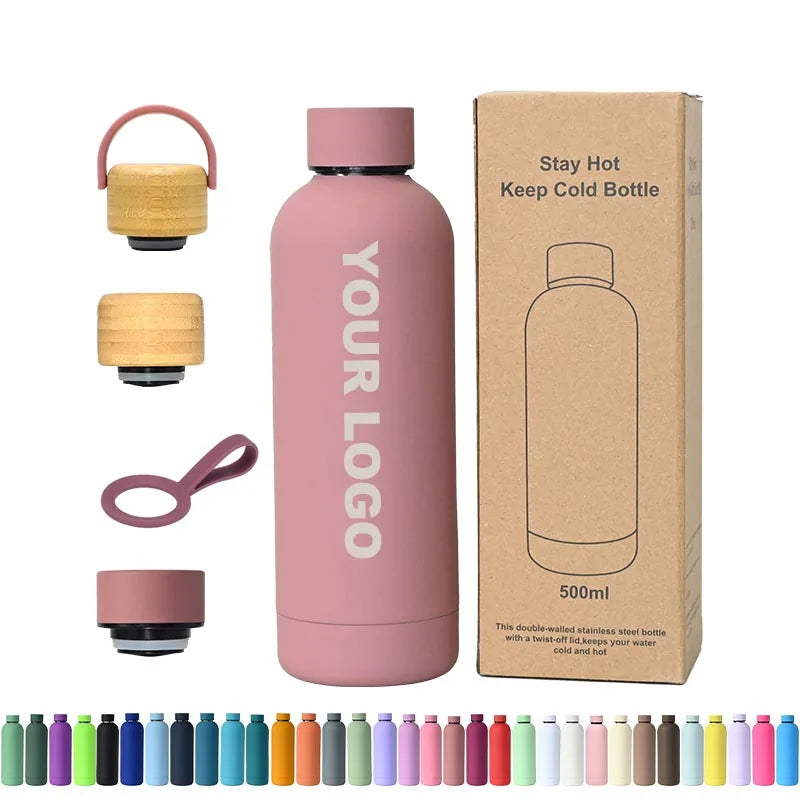 Custom Stainless Steel Water Bottle with Logo | MOQ 50
