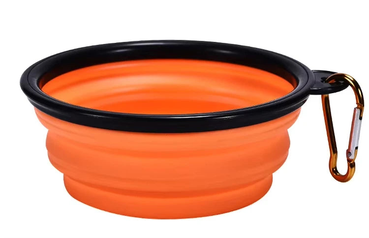 Food-Grade Silicone Foldable Dog Bowl 350ml | BPA-Free Travel Pet Bowl OEM