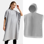 Custom Synthetic Anti-Odor Beach Changing Robe Poncho