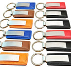 Custom Photo PU Leather Car Keychain – Sublimation Blank for Full‑Color Logo