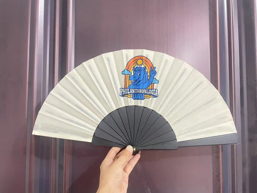 Custom Printed Hand Fans with Logo – 100 MOQ, 7-12 Day Lead