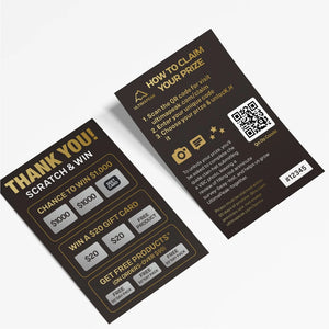Custom Printed Scratch Cards – Promotional Coupon Cards & Gift Cards With Scratch-Off Coating