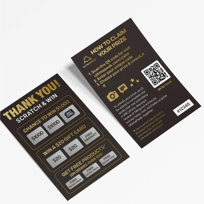 Custom Printed Scratch Cards – Promotional Coupon Cards & Gift Cards With Scratch-Off Coating