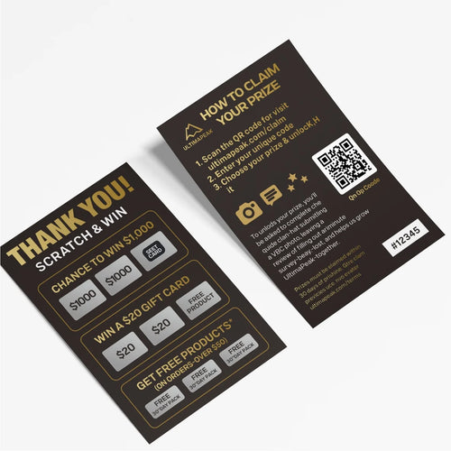 Custom Printed Scratch Cards – Promotional Coupon Cards & Gift Cards With Scratch-Off Coating