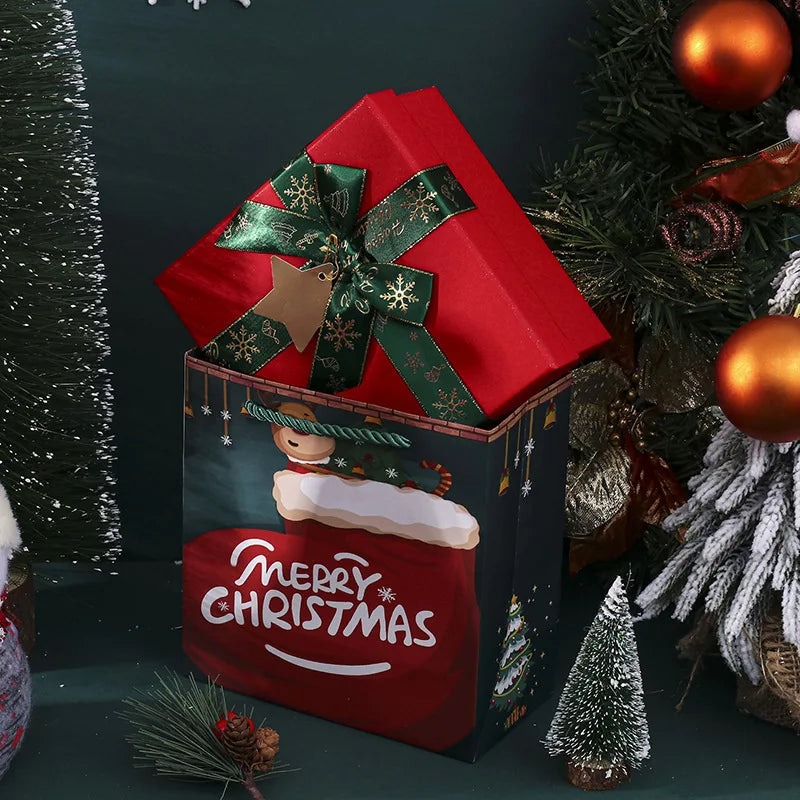 Christmas Gift Boxes 500 pcs | Embossed Recycled
