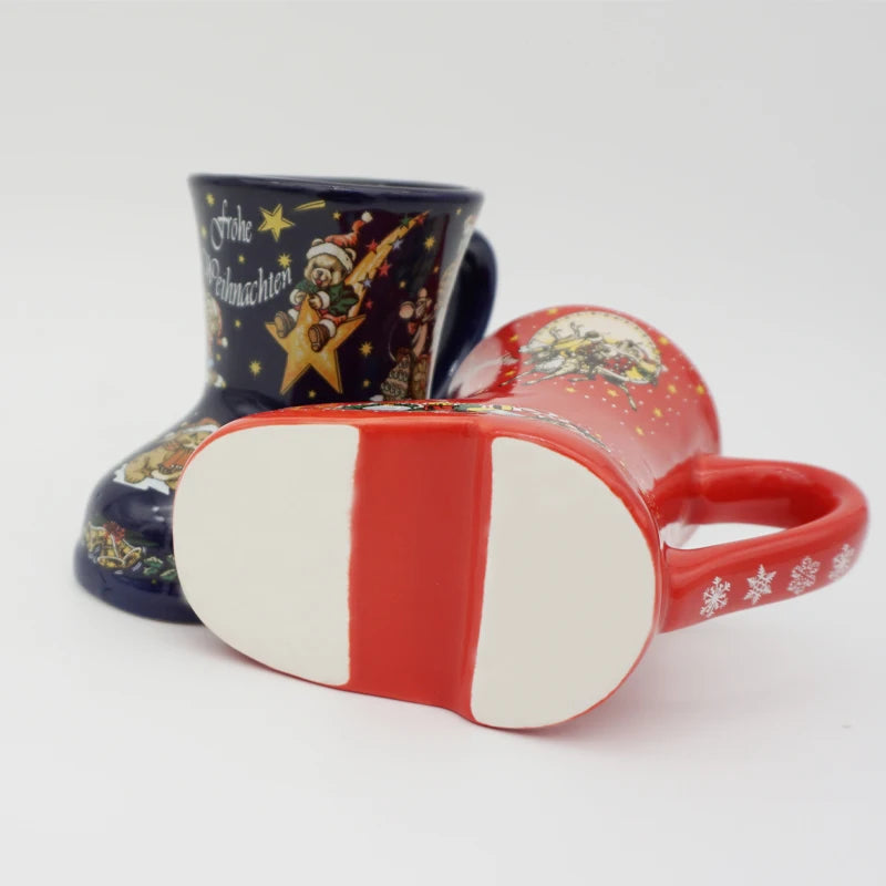 Custom 8oz Ceramic Boot Mugs with Logo Wholesale | MOQ 2000