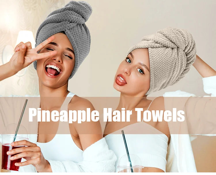 Microfiber Hair Towel 25x65cm | Fast Drying Turban Wrap | Bulk Custom Logo