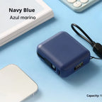 Custom Logo Mini Power Bank with Strap and Display Screen