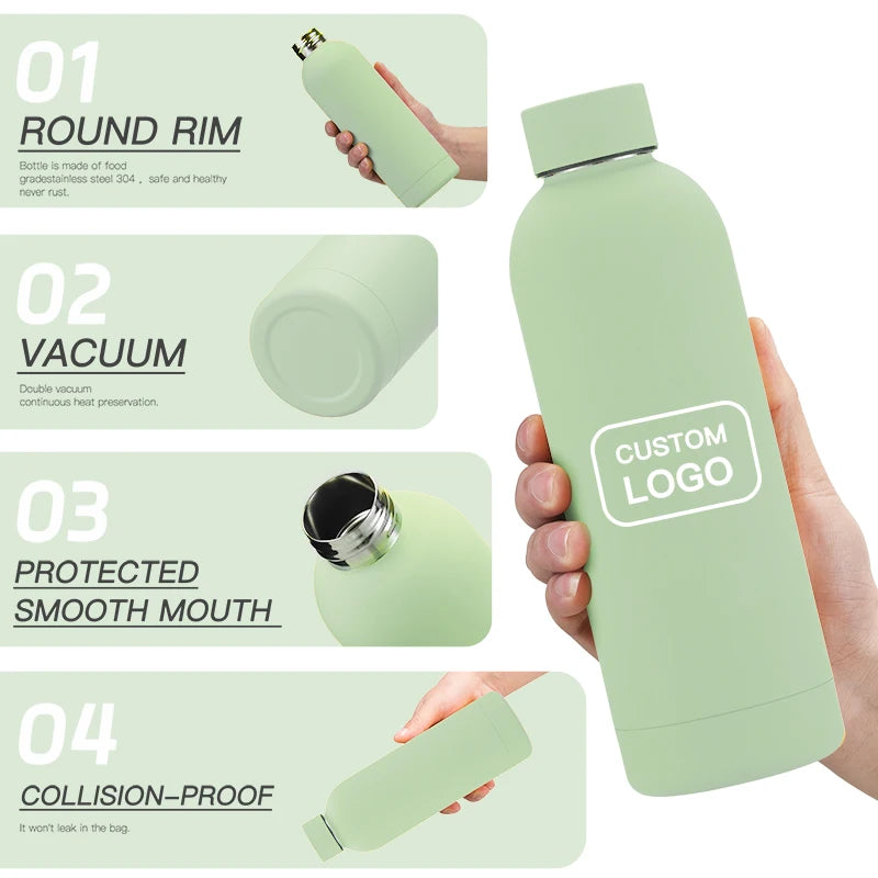 Custom Insulated Water Bottle | 18/8 Stainless Steel 500ml