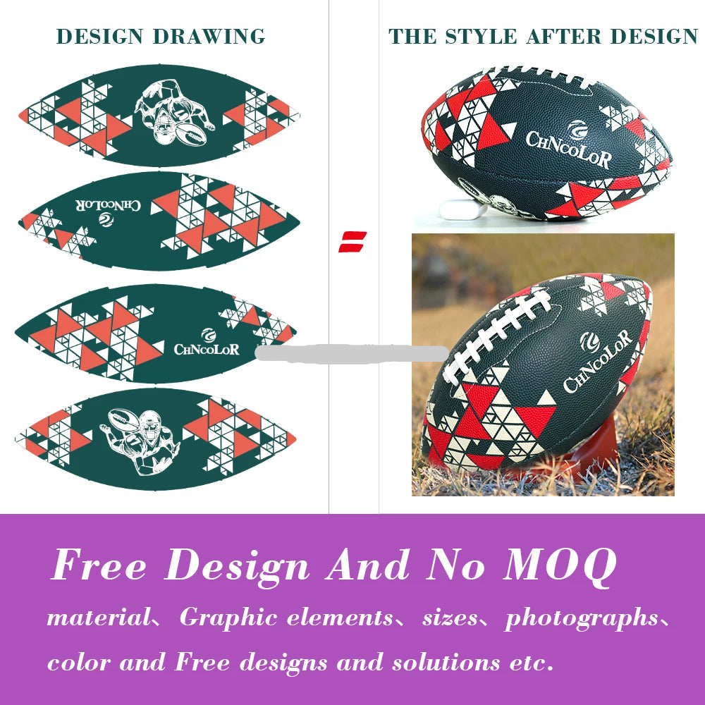 Custom Rugby Balls Wholesale | PVC PU TPU UV Print 10 MOQ OEM