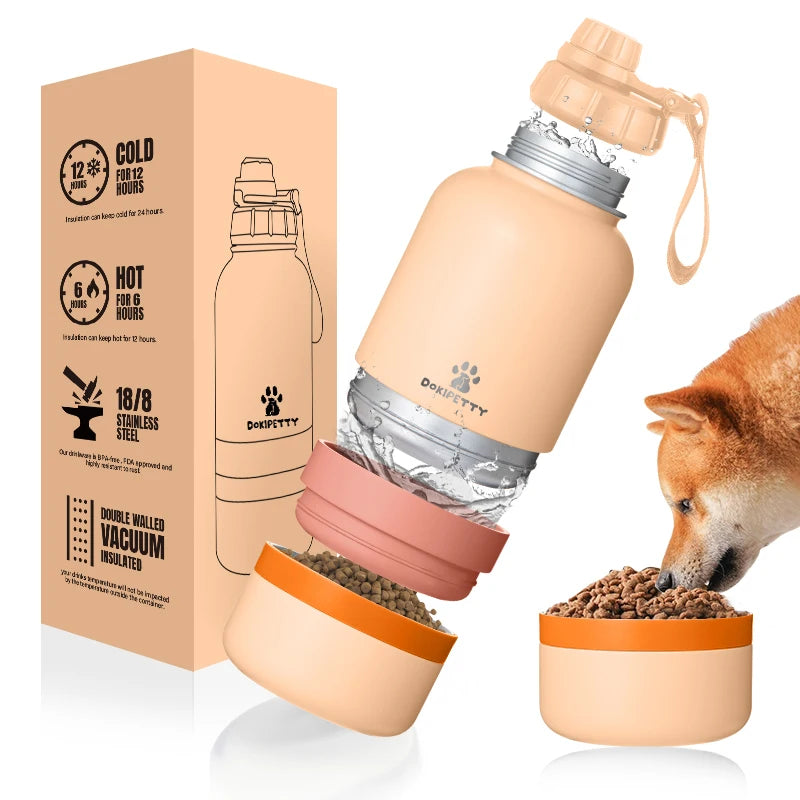 Custom Stainless Steel Pet Bottle | 32oz 3-in-1 | 600 MOQ | Free Sample