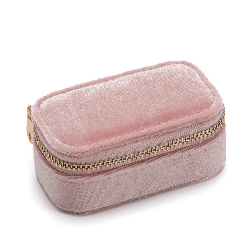 Custom Velvet Zipper Jewelry Box Wholesale | 50 MOQ Luxury Packaging