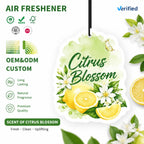 Custom Logo Hanging Paper Car Air Freshener | Die Cut Shape
