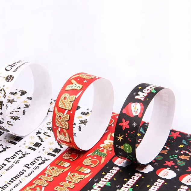 Custom Tyvek Wristbands 100 MOQ | Waterproof Logo Printed Event Bracelets for Festivals & Promotions | Bulk Wholesale