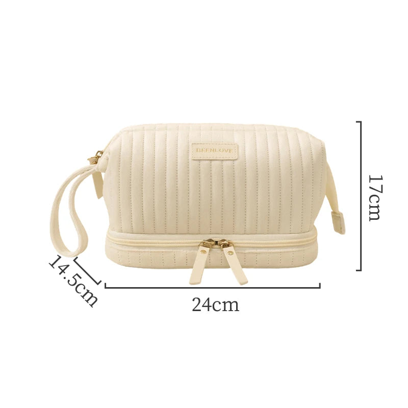 Custom Velvet Cosmetic Bags with Logo — Zipper Closure, Embroidery & Woven Labels