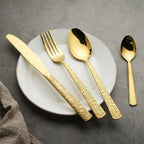 Royal Design Stainless Steel Flatware | Gold Cutlery Sets