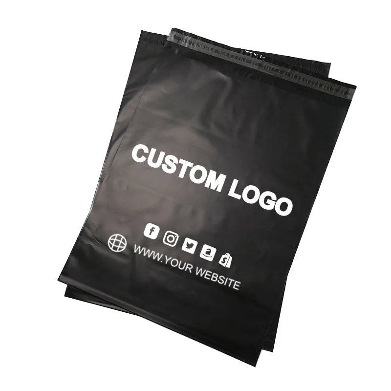 Custom Printed Poly Mailers 60 Micron | 100 Pcs MOQ Eco-Friendly Pink Shipping Envelopes