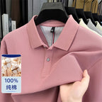100% Cotton Pique Long Sleeve Shirt | Breathable Moisture-Wicking | Custom Printing