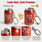 Custom 3D Beer Can Keychain | 100 Pcs MOQ Promotional Keyring