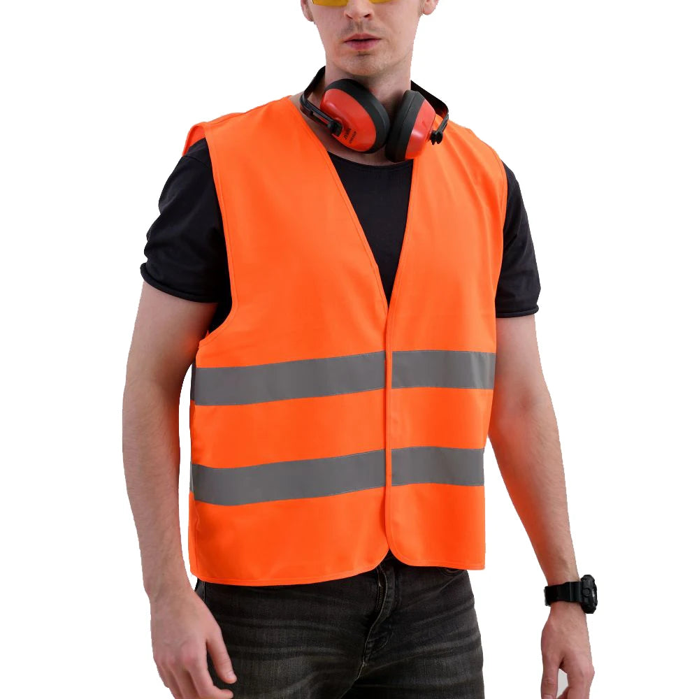 ANSI Class 2 Safety Vest 500pcs MOQ | 8 Colors, S-5XL, Custom Logo from $0.10/piece for Construction