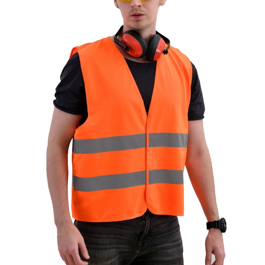 ANSI Class 2 Safety Vest 500pcs MOQ | 8 Colors, S-5XL, Custom Logo from $0.10/piece for Construction