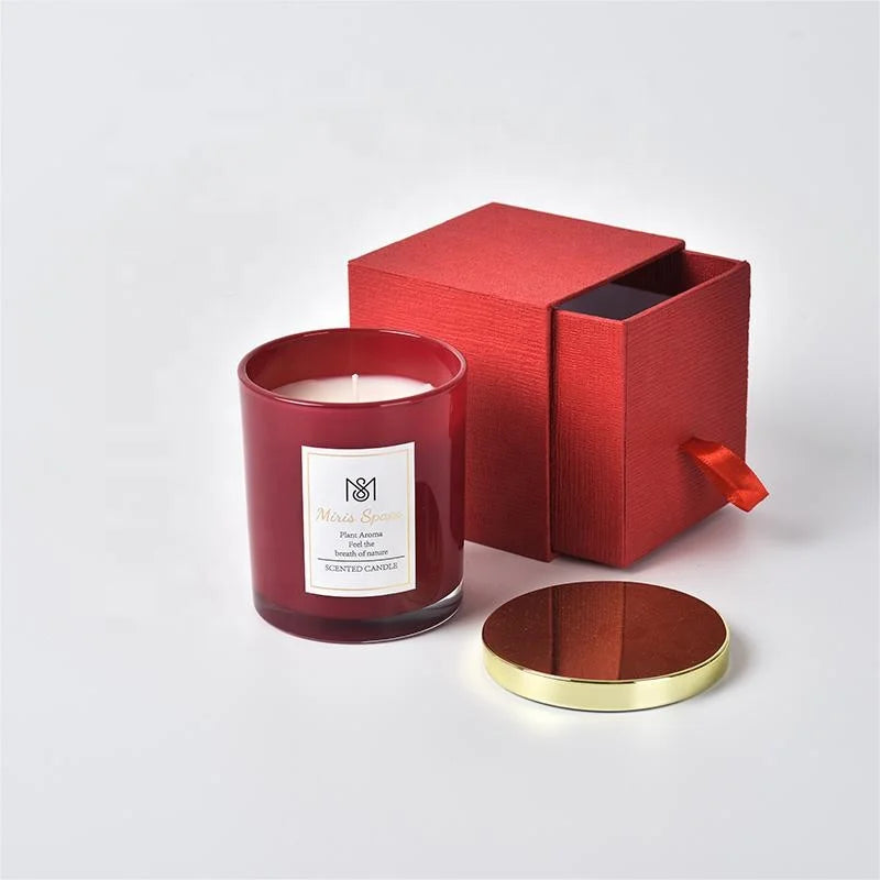 Custom Scented Soy Candles in Gift Box | 500 MOC Logo Options