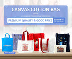 Custom Cotton Canvas Tote Bags with Logo | 50 MOQ | 8-16oz Options