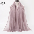 Wholesale Polyester Scarves: 105 Colors, 10-Day Lead, 90x180cm | Spring/Summer Women's Fashion