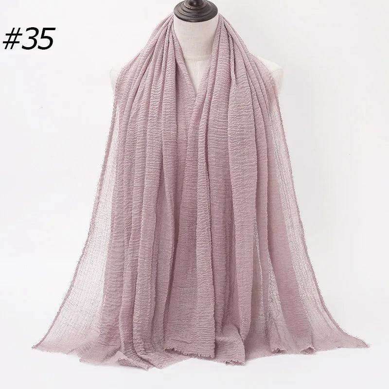 Wholesale Polyester Scarves: 105 Colors, 10-Day Lead, 90x180cm | Spring/Summer Women's Fashion