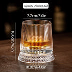 Crystal Rotating Tumbler with Diamond Engraving | 50 MOQ for Executive Gifts