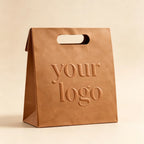 Custom Luxury Embossed Paper Bags | Gold Stamping Shopping Bags | Bulk