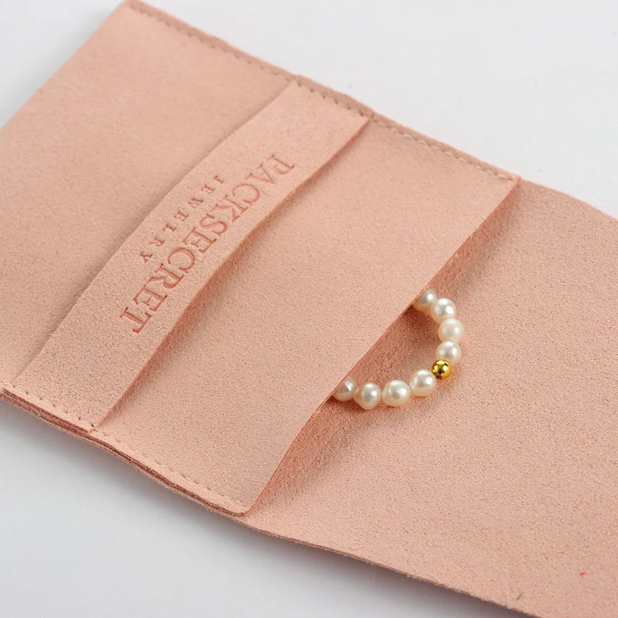 Custom Envelope Velvet Jewelry Pouches with Logo | 100 MOQ for Premium Gift Packaging
