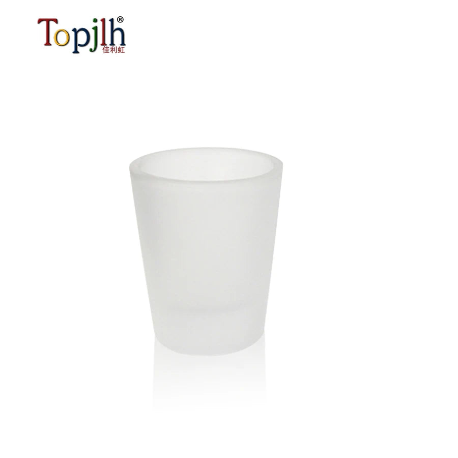 Custom 1.5oz Sublimation Shot Glass | Frosted Glass Barware | Bulk Corporate Gifts