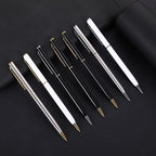 Slim Metal Ballpoint Pen with Custom Logo for Office Writing and Corporate Gifts