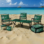 Custom Folding Camping Picnic Chair & Table Set: Metal Frame, Digital Print Logo, MOQ 100 for Tailgate