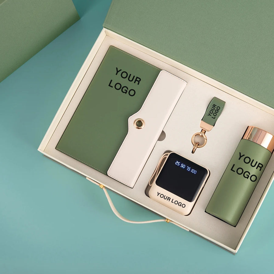 Luxury Corporate Gift Sets with Logo – 5-in-1, 100 MOQ