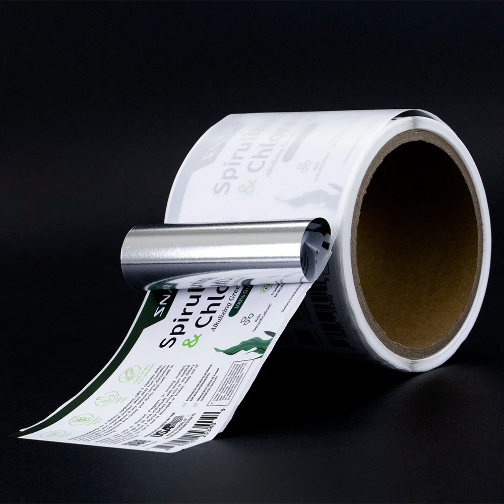 Custom Waterproof Vinyl Labels | Silver Foil Stickers